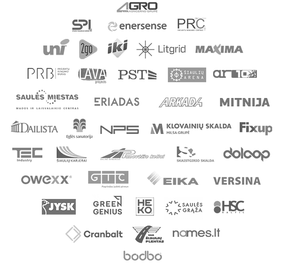 „Geodezijos linija“ parterniai, klientai